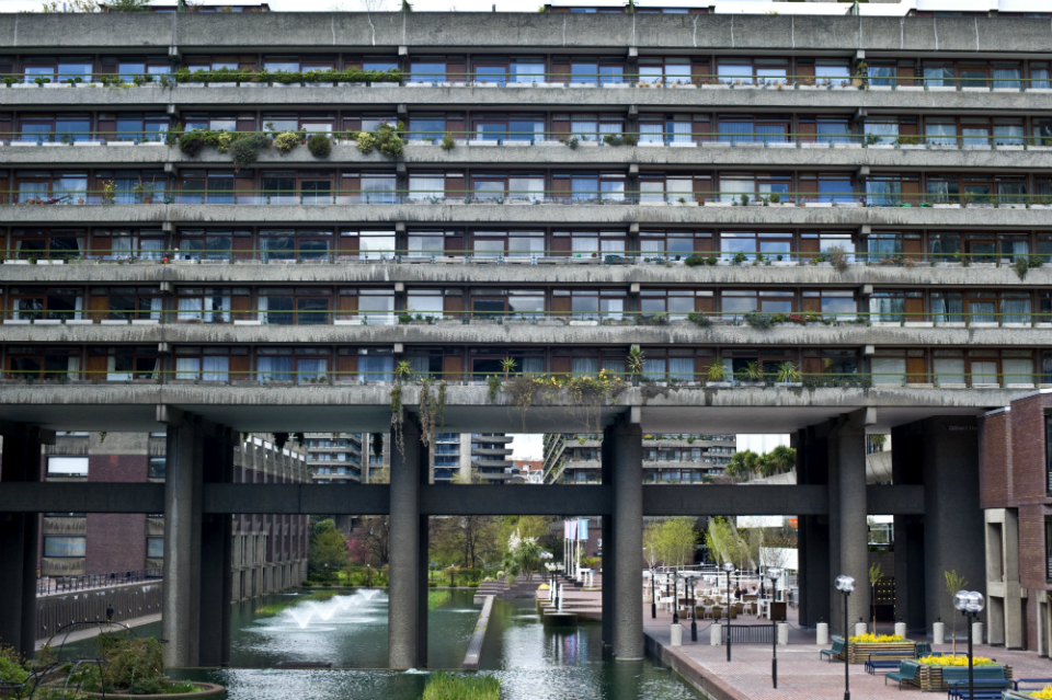 The Barbican is a great example of the British brutalist architecture of the 60s and 70s.