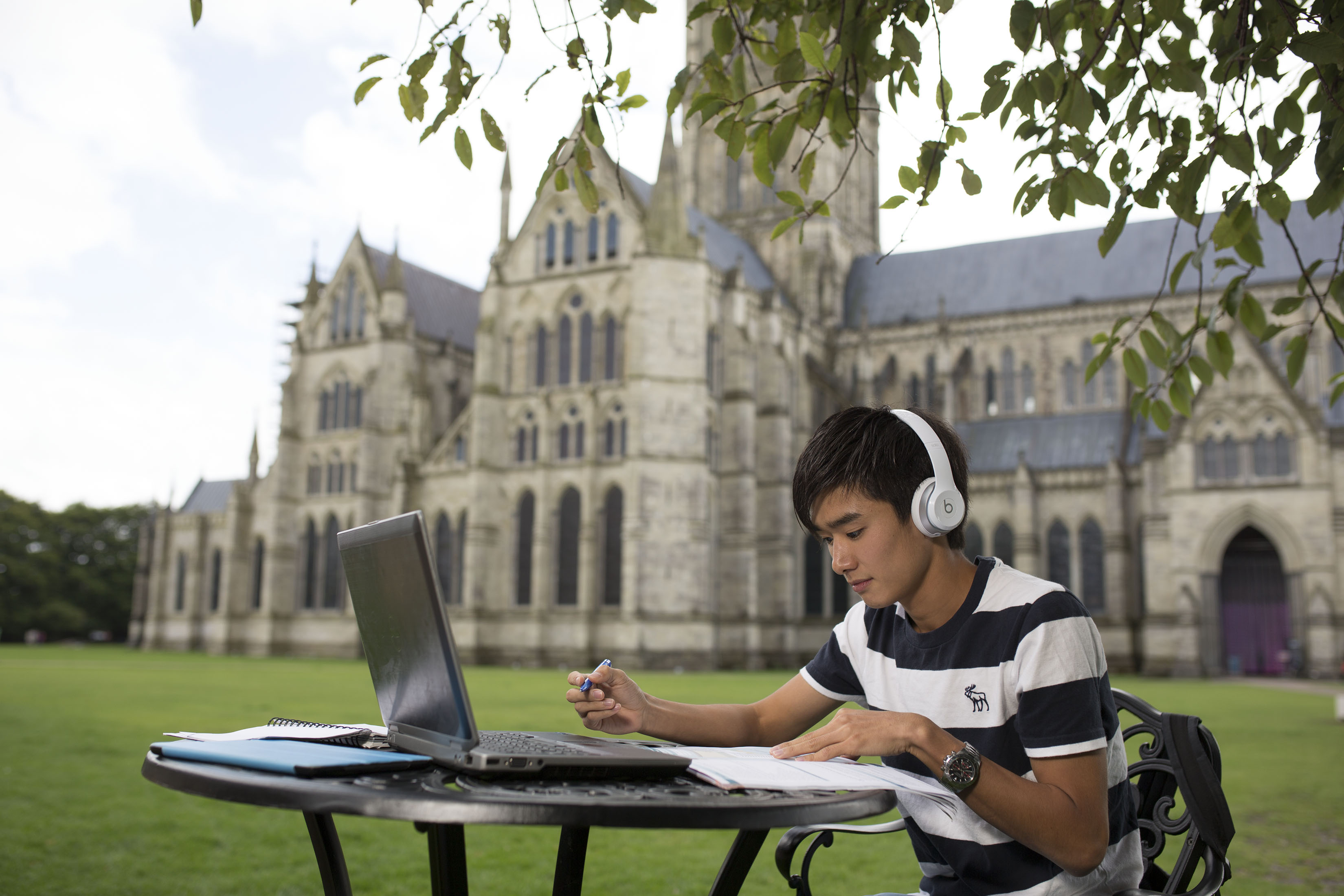 Student at Salisbury Cathedral