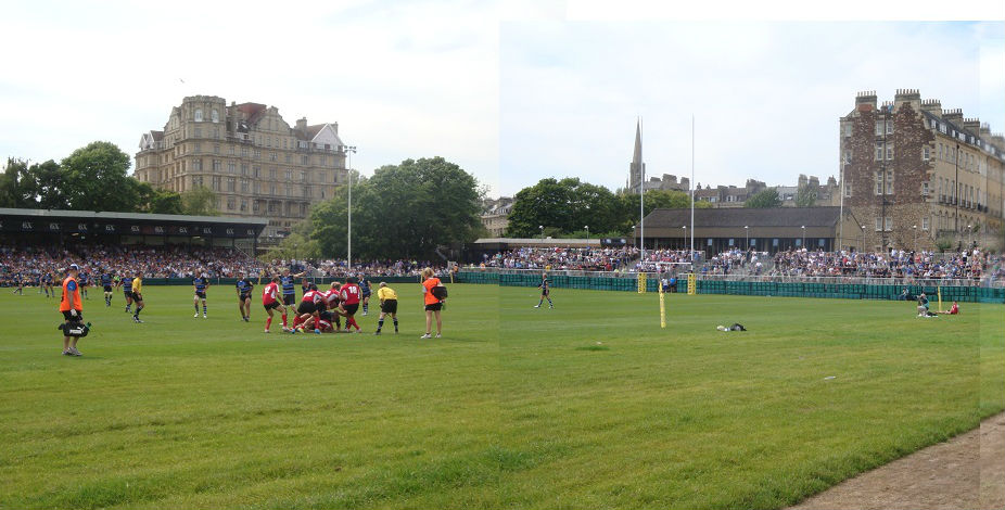 The students saw Bath Rugby versus London Welsh