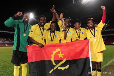 The winning boys team: Angola